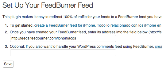configuracion-plugin-feedburner-by-feedsmith feedburner by feedsmith plugin wordpress