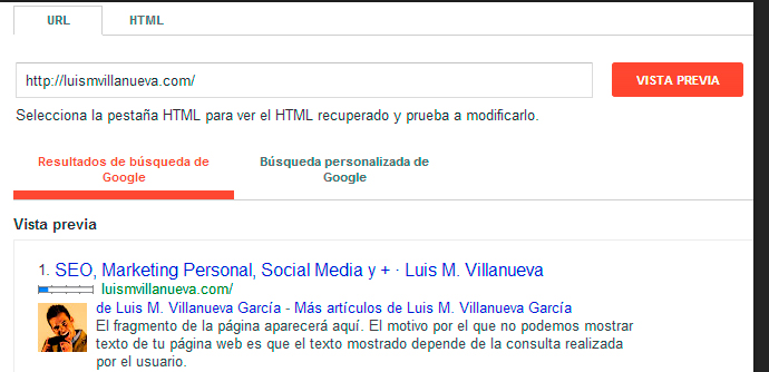 resultados foto autor serps google