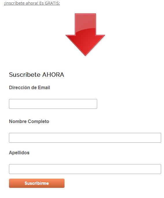 captación correos con producto irrechazable